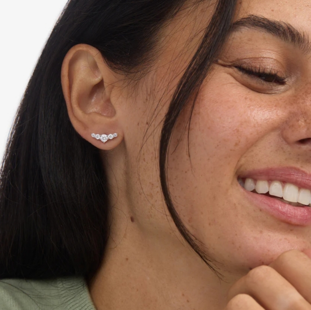 Melinda Maria Radiant Crawler Studs Silver 44$